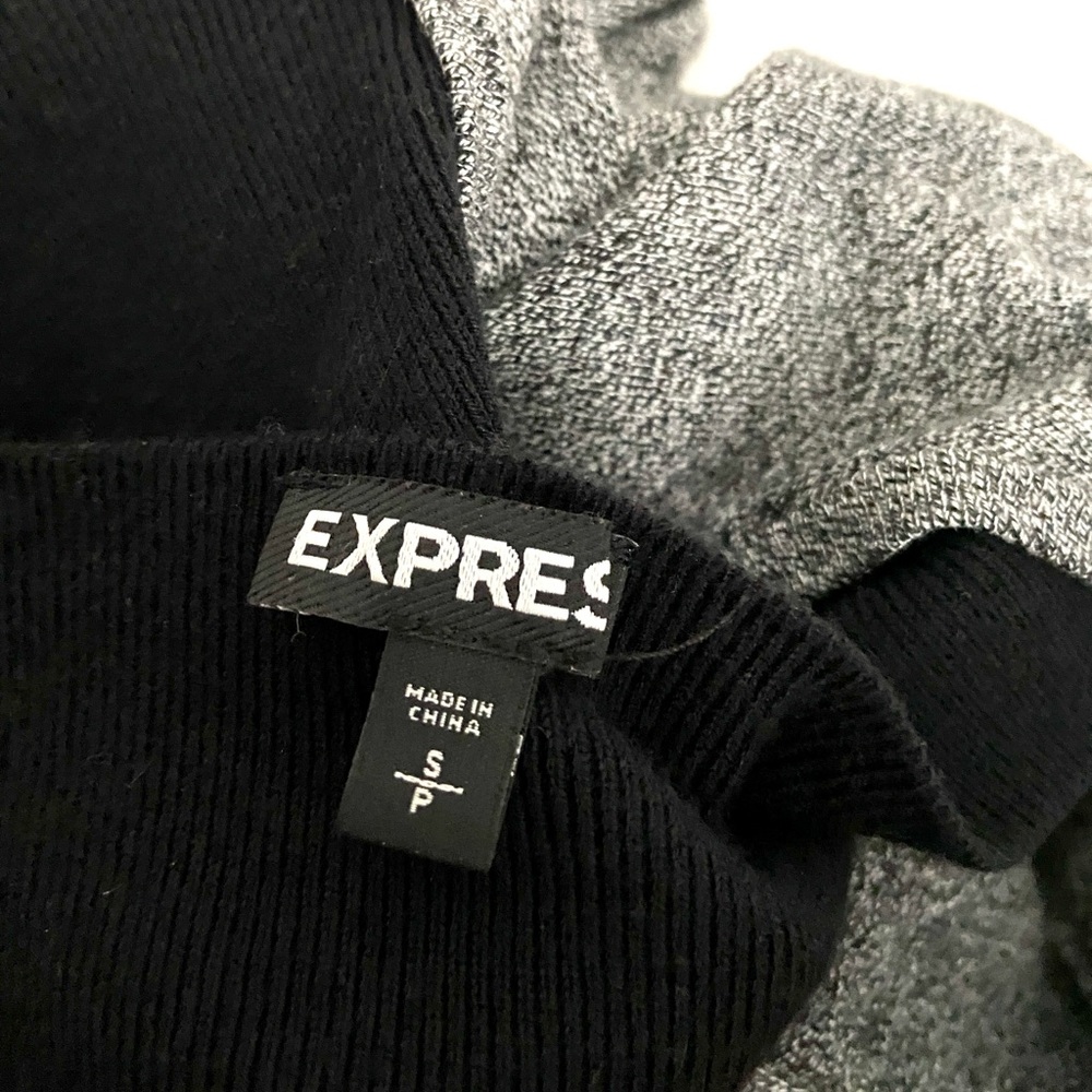 Express Solid Ruched Sweater Dress - image 7